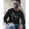 imageTstars Guitar Shirt for Men Gifts for Musician Player Guitarist Music Mens Long Sleeve TShirtBlack