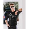 imageTstars Guitar Shirt for Men Gifts for Musician Player Guitarist Music Mens Long Sleeve TShirtBlack