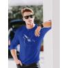 imageTstars Guitar Shirt for Men Gifts for Musician Player Guitarist Music Mens Long Sleeve TShirtBlue