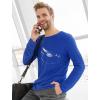 imageTstars Guitar Shirt for Men Gifts for Musician Player Guitarist Music Mens Long Sleeve TShirtBlue