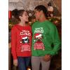 imageTstars Santa Paws Santa Claws Ugly Christmas Sweater Sweatshirt Matching Couple SetClaws Red  Paws Green