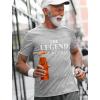 imageTstars The Legend Has Retired Shirt Funny Retirement Gift Mens TShirtGray