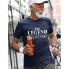 imageTstars The Legend Has Retired Shirt Funny Retirement Gift Mens TShirtNavy