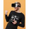 imageTstars Video Game Control Freak Gift for Gamers Gaming Sweatshirt Mens Long Sleeve TShirtBlack