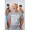 imageTstars World Best Farter I Mean Father Shirt Gifts for dad from Daughter Son Funny tShirt for Men A1Gray