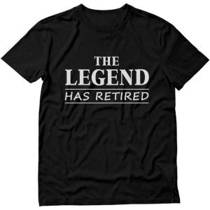 imageTstars The Legend Has Retired Shirt Funny Retirement Gift Mens TShirtBlack