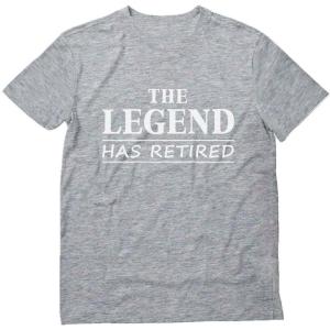 imageTstars The Legend Has Retired Shirt Funny Retirement Gift Mens TShirtGray