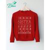 imageTstars Sister Ugly Christmas Sweater Funny Gift Women SweatshirtRed