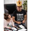 imageTstars Uncle Shirt Novelty Gifts from Nephew Niece Funcle Definition Shirts for MenUncle  Black
