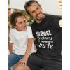 imageTstars Uncle Shirt Novelty Gifts from Nephew Niece Funcle Definition Shirts for MenUncle  Black