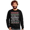 imageTstars Im only a morning person on December 25th Christmas sweatshirt SweatshirtBlack