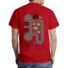 imageTstars Playmat Car Track Shirt for Dad Gifts for Dads Fathers Day Play Cars Roads on Back Mens TShirtRed