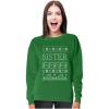 imageTstars Sister Ugly Christmas Sweater Funny Gift Women SweatshirtGreen