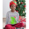 imageTstars Big Green Trex Santa Ugly Christmas Sweater  Funny Youth Kids SweatshirtGray
