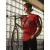 imageTstars Bike Shirts for Men Cycling Tshirt Gifts for Cyclists Mens Biking ShirtRed