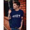 imageTstars Evolution of Rock Guitar Shirt Funny Music Lover Gifts for Men Musician Guitarists Graphic Mens TShirtBlue