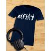 imageTstars Evolution of Rock Guitar Shirt Funny Music Lover Gifts for Men Musician Guitarists Graphic Mens TShirtNavy