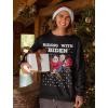 imageTstars Riding with Biden Ugly Christmas Sweater Funny Santa Joe Biden Xmas SweatshirtGray