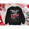 imageTstars Riding with Biden Ugly Christmas Sweater Funny Santa Joe Biden Xmas SweatshirtRed