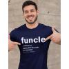 imageTstars Uncle Shirt Novelty Gifts from Nephew Niece Funcle Definition Shirts for MenNavy