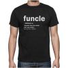 imageTstars Uncle Shirt Novelty Gifts from Nephew Niece Funcle Definition Shirts for MenBlack