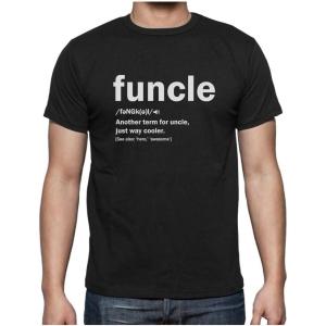 imageTstars Uncle Shirt Novelty Gifts from Nephew Niece Funcle Definition Shirts for MenBlack