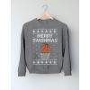 imageTstars Basketball Boys Ugly Christmas Sweater Style Sweatshirt Merry Swishmas Xmas Holiday Youth Kids SweatshirtsGray