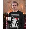 imageTstars Ugly Christmas Sweater Big Trex Santa  Funny Xmas Long Sleeve TShirtBlack