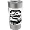 imageIm Not Old Im Classic Dad Birthday Christmas For Men Stainless Steel Insulated TumblerBrushed Steel