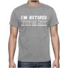 imageTstars Im Retired TShirts for Men Retirement Gifts Dad Grandpa Funny Mens ShirtGray