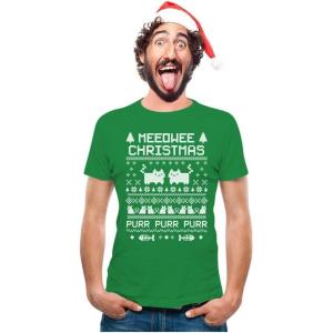 imageTstars Meeowee Christmas Ugly Sweater  Cute Xmas Party TShirtGreen
