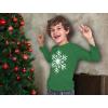 imageTstars Big White Snowflake Ugly Christmas Sweater Style Xmas Holiday Long Sleeve TShirt for Toddlers and Youth KidsGreen