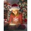 imageTstars Big White Snowflake Ugly Christmas Sweater Style Xmas Holiday Long Sleeve TShirt for Toddlers and Youth KidsRed