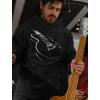 imageTstars Guitar Hoodie for Men Novelty Gifts Musician Guitars Player Guitarist Music Mens Sweatshirt HoodiesBlack