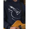 imageTstars Guitar Hoodie for Men Novelty Gifts Musician Guitars Player Guitarist Music Mens Sweatshirt HoodiesBlue
