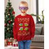 imageTstars TMNT Pizza Ugly Christmas Sweatshirts Teenage Mutant Ninja Turtles Holiday Xmas Youth Kids SweatshirtRed