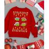 imageTstars TMNT Pizza Ugly Christmas Sweatshirts Teenage Mutant Ninja Turtles Holiday Xmas Youth Kids SweatshirtRed