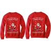 imageTstars Funny Ugly Christmas Matching Sweatshirts for Couples Men Women Pullover Set Men Red LargeWomen Red Large