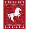 imageTstars  Ugly Christmas Outfit Love Horses Youth Kids SweatshirtRed