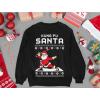 imageTstars KungFu Santa Ugly Christmas Sweatshirt Funny Tacky Sweater Style Xmas Holiday Youth Kids SweatshirtsBlack