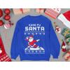 imageTstars KungFu Santa Ugly Christmas Sweatshirt Funny Tacky Sweater Style Xmas Holiday Youth Kids SweatshirtsBlue
