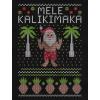 imageTstars Mele Kalikimaka Hawaiian Santa Ugly Christmas Women Tank TopBlack