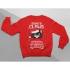 imageTstars Santa Claws Cat Ugly Christmas Sweater Youth Kids TShirtGray