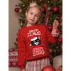 imageTstars Santa Claws Sweatshirt Toddler Youth Kids Cat Ugly Christmas Sweater StyleRed