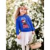 imageTstars Santa Pug Kids Ugly Christmas Sweatshirt Tacky Sweater Style Xmas Holiday Sweatshirts for Youth Boys ampamp GirlsBlue