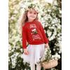 imageTstars Santa Pug Kids Ugly Christmas Sweatshirt Tacky Sweater Style Xmas Holiday Sweatshirts for Youth Boys ampamp GirlsRed