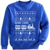 imageTstars Choo Choo Train Boys Ugly Christmas Sweatshirt Tacky Sweater Style Xmas Holiday Youth Kids SweatshirtsBlue