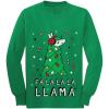 imageTstars FA La La Llama Ugly Christmas Sweater Funny Xmas Youth Kids Long Sleeve TShirtGreen