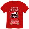 imageTstars Santa Claws Cat Ugly Christmas Sweater Youth Kids TShirtRed