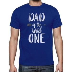 imageTstars Wild One Dad Shirt Safari Theme Family First Birthday Daddy Shirt for MenBlue